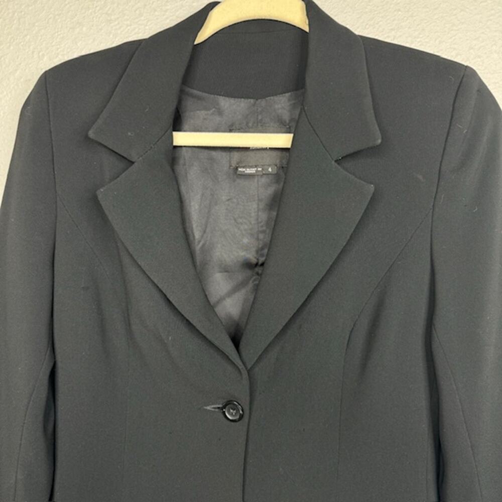 identify Womens Sz 4 Black Peacoat Jacket - Picture 6 of 14